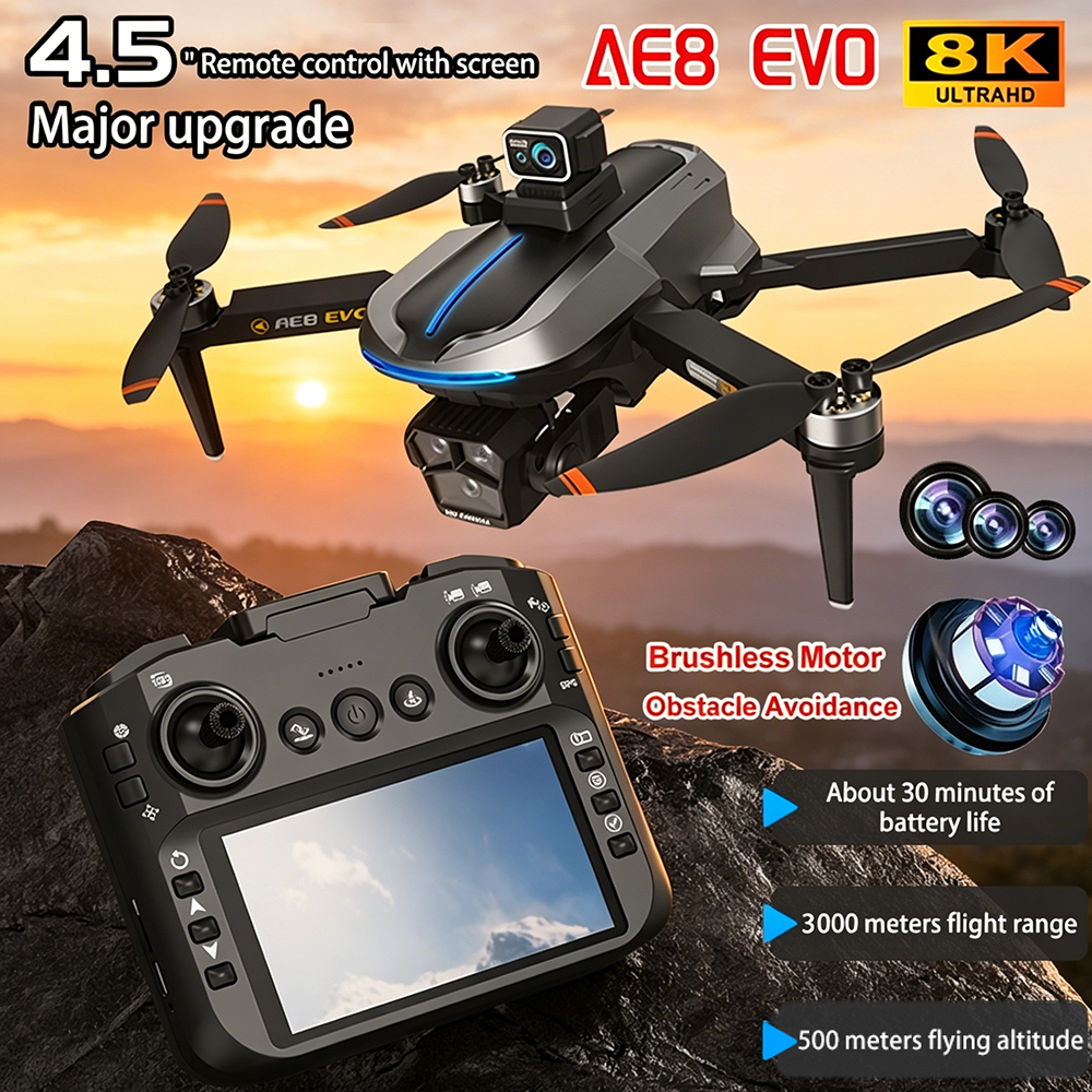 AE8 EVO Drone 4K Professional  - Drone Mapping บทวิจารณ์และราคา